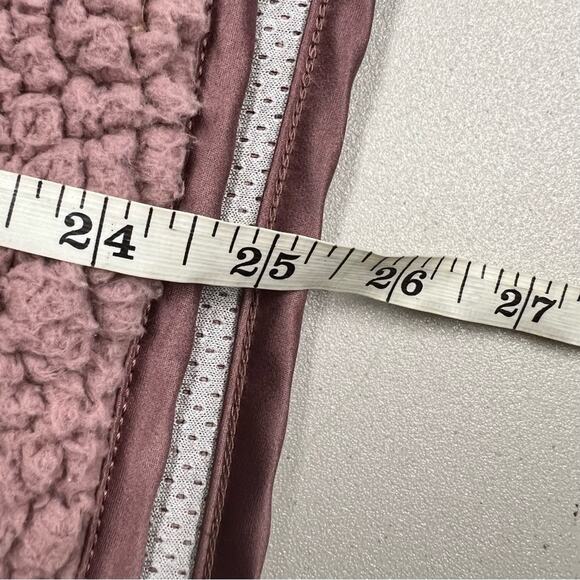Abercrombie & Fitch Pink Teddy Bear Jacket Sweater Womens S Pullover Quarter Zip - Picture 8 of 8